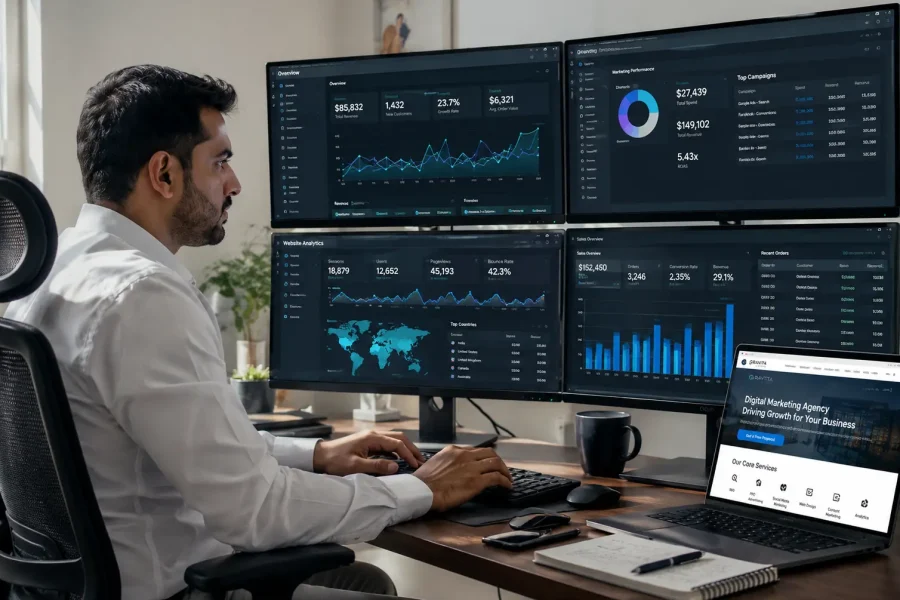 Digital marketing campaigns helping businesses improve brand awareness and customer engagement